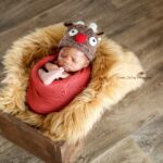 The sleepiest little reindeer newborn | East London
